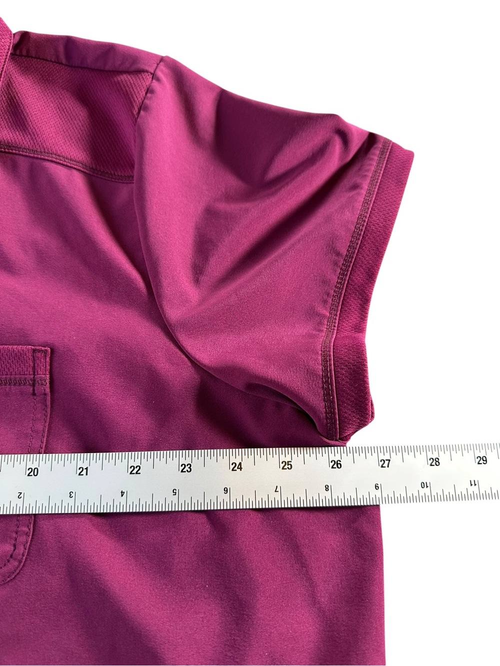 Scrubstar Women’s Collar V-Neck Wine Scrub Top 3XL - Picture 11 of 14